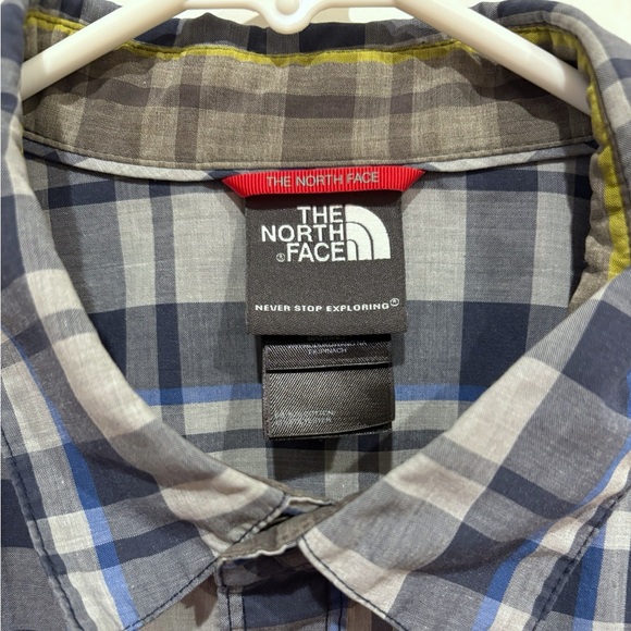 NWOT Men's North Face Snap Button Down Plaid Shirt Size Medium - Picture 6 of 6